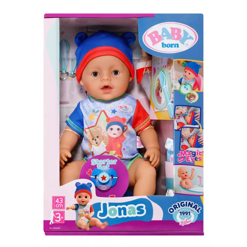 BABY born Jonas 43cm, boneca bebé, masculino, 3 ano(s), menino/menina, 430 mm, multicolor