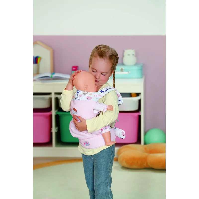 BABY born Baby Carrier Flower, porta-bebés para boneca