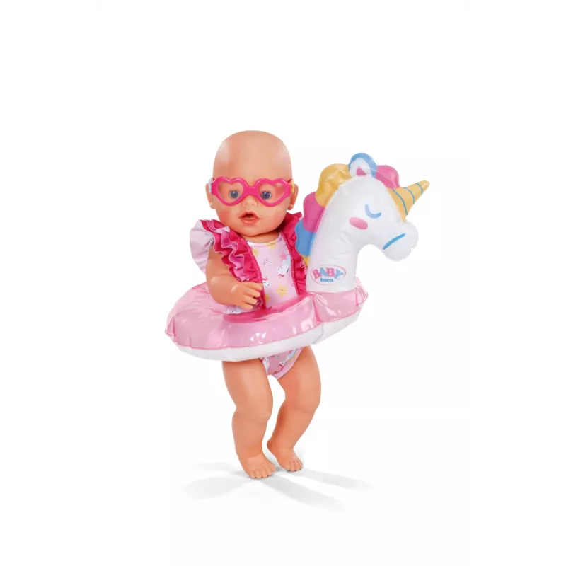 BABY born conjunto de banho unicórnio 43 cm, roupa de banho para boneca, 3 anos