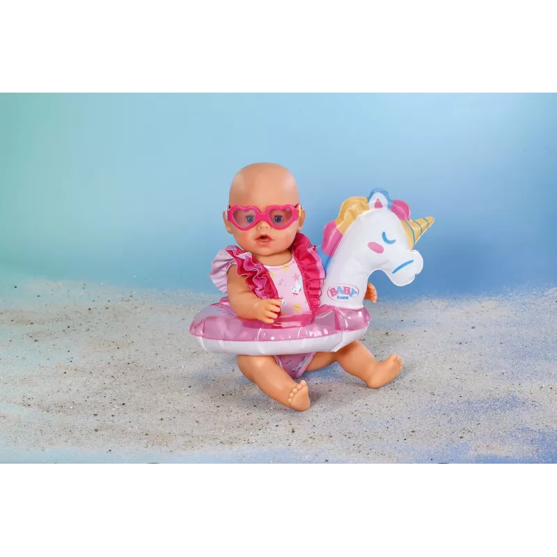 BABY born conjunto de banho unicórnio 43 cm, roupa de banho para boneca, 3 anos
