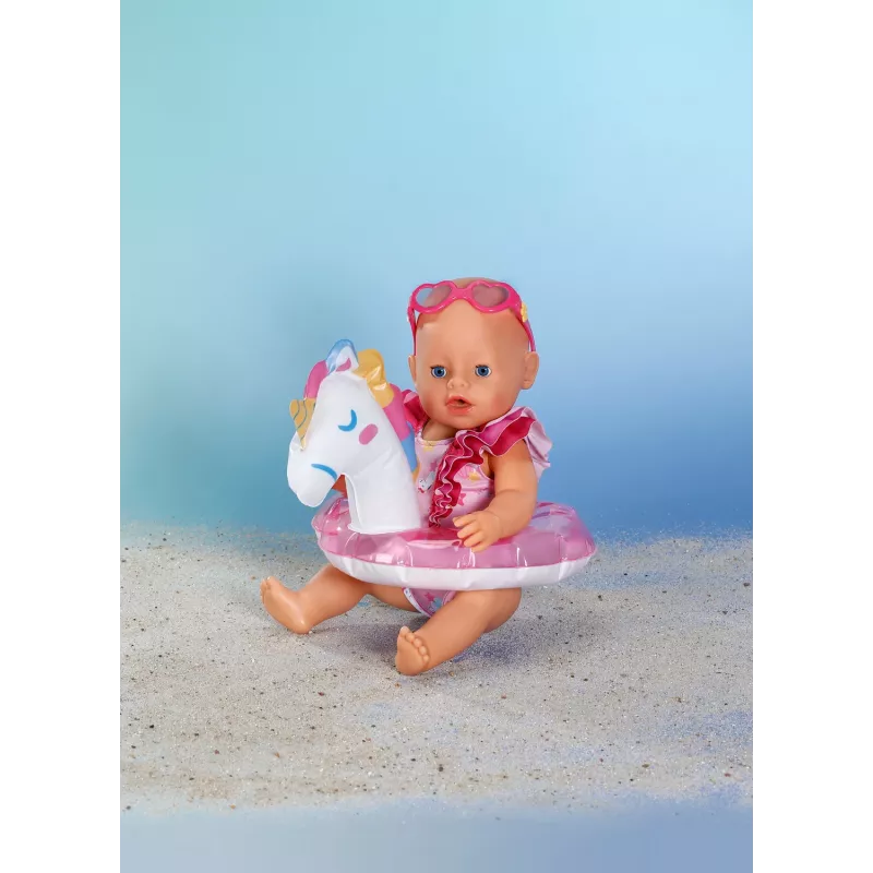 BABY born conjunto de banho unicórnio 43 cm, roupa de banho para boneca, 3 anos