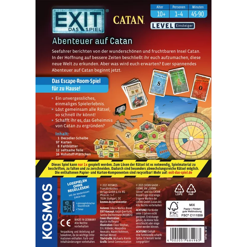Kosmos EXIT - O Jogo, jogo de cartas de estratégia