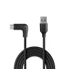 Lindy cabo USB 3.2 Type-A para C 1,5 m, angular 90°, 10 Gbit/s