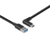 Lindy cabo USB 3.2 Type-A para C 1,5 m, angular 90°, 10 Gbit/s