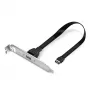 Lindy Single Port USB 3.1 Gen 2 Type C Back Plate, 0,45 m, USB A, macho, macho, 0 - 65 °C, 0 - 70 °C