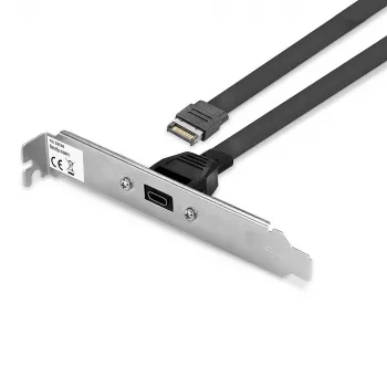 Lindy Single Port USB 3.1 Gen 2 Type C Back Plate, 0,45 m, USB A, macho, macho, 0 - 65 °C, 0 - 70 °C