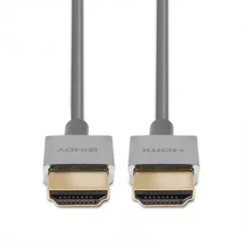 Cabo Lindy Ultra High Speed HDMI fino, 0,5 m, 0,5 m, HDMI Type-A (Standard), HDMI Type-A (Standard), 48 Gbit/s, branco