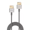 Cabo Lindy Ultra High Speed HDMI fino, 0,5 m, 0,5 m, HDMI Type-A (Standard), HDMI Type-A (Standard), 48 Gbit/s, branco