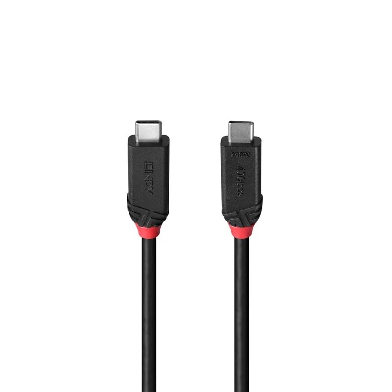 Cabo USB4 Type-C 240W Lindy 2 m, Black Line, 2 m, USB C, USB C, USB4 Gen 3x2, 40 Gbit/s, preto