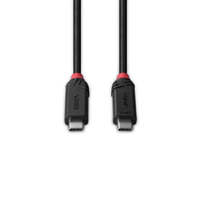Cabo USB4 Type-C 240W Lindy 2 m, Black Line, 2 m, USB C, USB C, USB4 Gen 3x2, 40 Gbit/s, preto