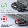 Cabo HDMI Lindy 4K60Hz 0,5 m, flexível, 0,5 m, HDMI Type-A (Standard), HDMI Type-A (Standard), 18 Gbit/s, preto