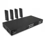 Extensor matriz Lindy Cat.6 4x4 HDMI 4K60 HDBaseT 150 m, 3840 x 2160 píxeis, transmissor e recetor AV, 150 m, com fios, preto, HDCP