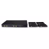 Extensor matriz Lindy Cat.6 4x4 HDMI 4K60 HDBaseT 150 m, 3840 x 2160 píxeis, transmissor e recetor AV, 150 m, com fios, preto, HDCP