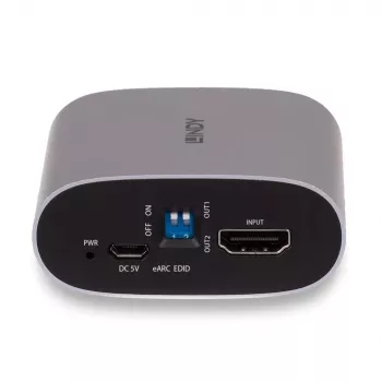 Extrator Lindy 4K60 HDMI eARC, Micro-USB B, 65 mm, 70 mm, 27 mm, 83 g, 0 - 40 °C