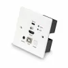 Extensor KVM Lindy Cat.6 HDMI 4K60 e Type-C HDBaseT tomada de parede UK 150 m, transmissor