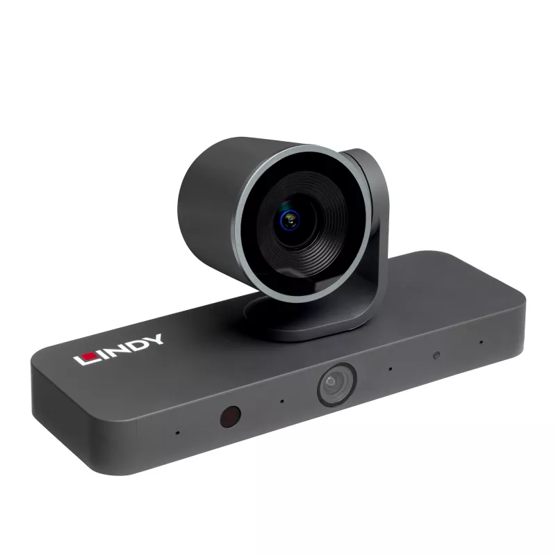 Câmara de videoconferência Lindy 38422 8 MP preta 3840 x 2160 píxeis 30 fps