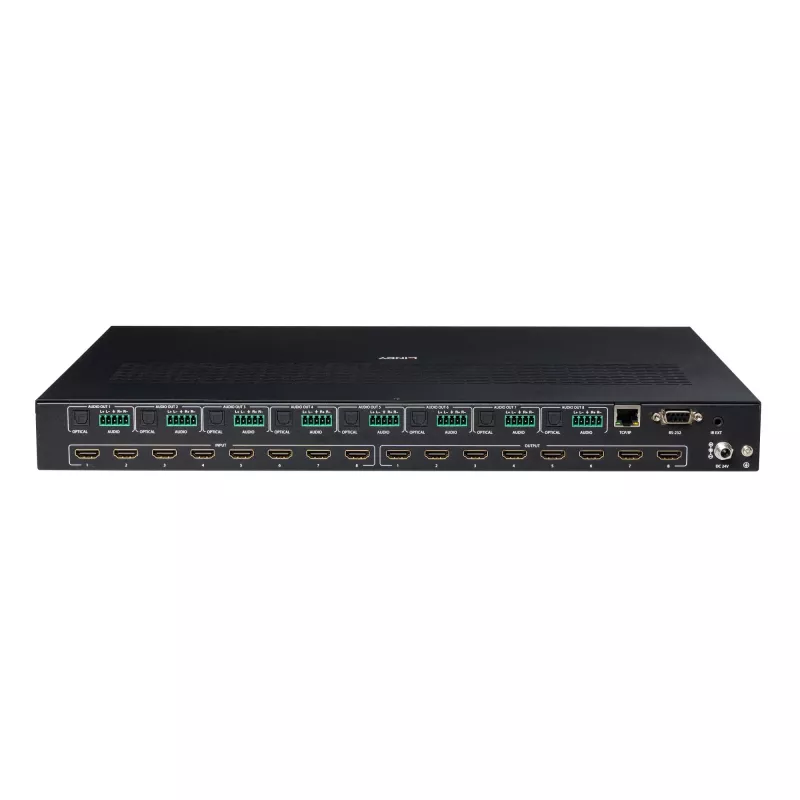 Lindy 38434 matriz HDMI 8x8 4K60 Multi-View sem interrupções com escalonamento de videowall