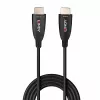 Cabo Lindy HDMI 8K60 híbrido de fibra ótica 70 m, 70 m, HDMI Type-A (Standard), HDMI Type-A (Standard), 48 Gbit/s, preto