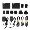 Extensor Lindy HDMI, KVM e IR over IP, transmissor e recetor, com fios, 150 m, Cat5e, Cat6, preto, metal