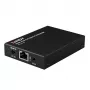 Extensor Lindy HDMI, KVM e IR over IP, recetor, transmissor e recetor, com fios, 150 m, Cat5e, Cat6, preto, metal