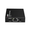 Extensor Lindy HDMI, KVM e IR over IP, recetor, transmissor e recetor, com fios, 150 m, Cat5e, Cat6, preto, metal