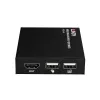 Extensor Lindy HDMI, KVM e IR over IP, recetor, transmissor e recetor, com fios, 150 m, Cat5e, Cat6, preto, metal
