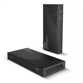 Extensor KVM Lindy Cat.6 DisplayPort 1.2, USB, IR e RS-232 HDBaseT 150 m