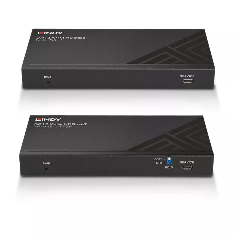 Extensor KVM Lindy Cat.6 DisplayPort 1.2, USB, IR e RS-232 HDBaseT 150 m