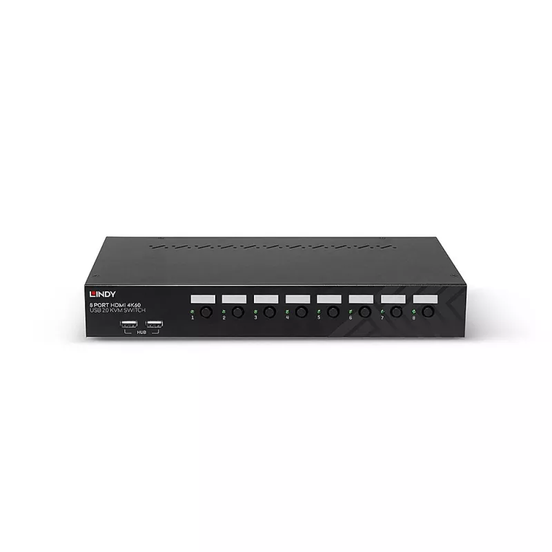 Comutador KVM Lindy 39538 para montagem em rack preto