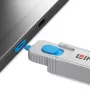 Kit bloqueador de portas Lindy HDMI, azul (1x chave, 4x bloqueios), bloqueador de portas + chave, HDMI, azul, cinzento, acrilonitrilo-butadieno-estireno (ABS), 1 unid., saco de plástico