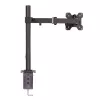 Suporte Lindy para monitor individual com mastro e fixação de mesa, fixação, 8 kg, 43,2 cm (17 polegadas), 71,1 cm (28 polegadas), 100 x 100 mm, preto