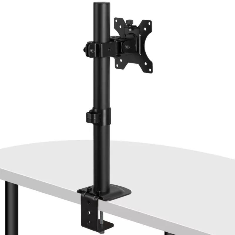 Suporte Lindy Stubby fixo para monitor, 8 kg, 33 cm (13 polegadas), 81,3 cm (32 polegadas), 75 x 75 mm, 100 x 100 mm, preto