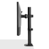 Suporte Lindy Stubby fixo para monitor, 8 kg, 33 cm (13 polegadas), 81,3 cm (32 polegadas), 75 x 75 mm, 100 x 100 mm, preto