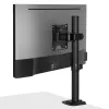 Suporte Lindy Stubby fixo para monitor, 8 kg, 33 cm (13 polegadas), 81,3 cm (32 polegadas), 75 x 75 mm, 100 x 100 mm, preto