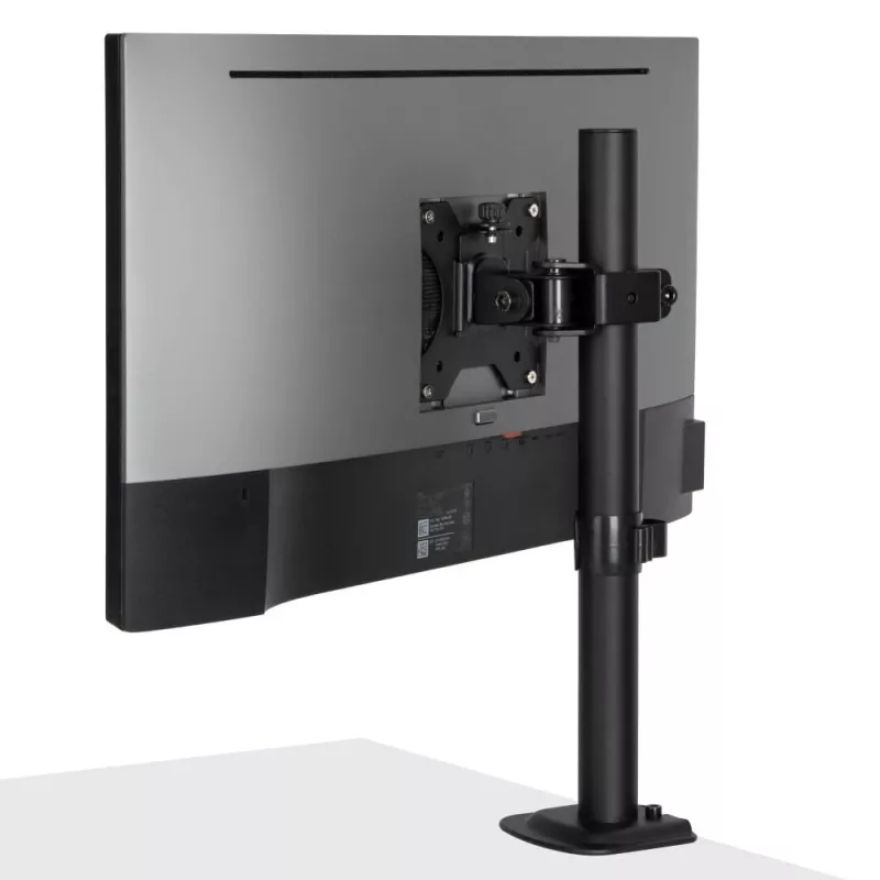 Suporte Lindy Stubby fixo para monitor, 8 kg, 33 cm (13 polegadas), 81,3 cm (32 polegadas), 75 x 75 mm, 100 x 100 mm, preto