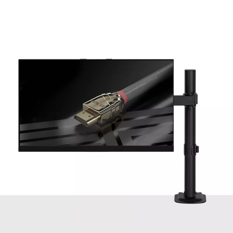 Suporte Lindy ajustável para monitor individual, 8 kg, 33 cm (13 polegadas), 81,3 cm (32 polegadas), 75 x 75 mm, 100 x 100 mm, preto