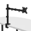 Suporte Lindy ajustável para monitor individual, 8 kg, 33 cm (13 polegadas), 81,3 cm (32 polegadas), 75 x 75 mm, 100 x 100 mm, preto