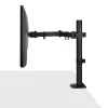 Suporte Lindy ajustável para monitor individual, 8 kg, 33 cm (13 polegadas), 81,3 cm (32 polegadas), 75 x 75 mm, 100 x 100 mm, preto