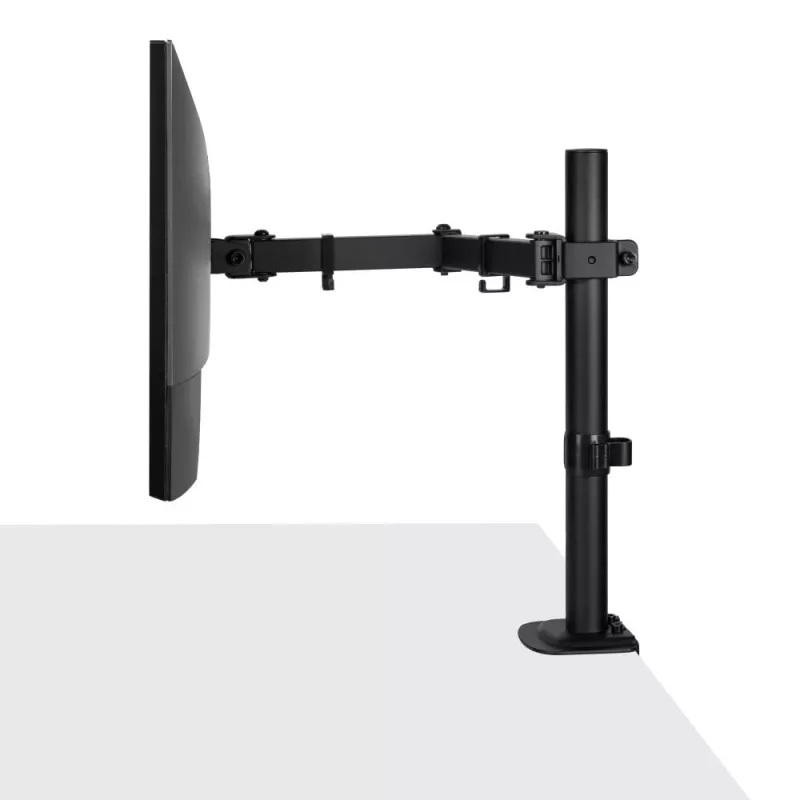 Suporte Lindy ajustável para monitor individual, 8 kg, 33 cm (13 polegadas), 81,3 cm (32 polegadas), 75 x 75 mm, 100 x 100 mm, preto