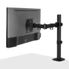 Suporte Lindy ajustável para monitor individual, 8 kg, 33 cm (13 polegadas), 81,3 cm (32 polegadas), 75 x 75 mm, 100 x 100 mm, preto