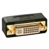 Adaptador Lindy Premium DVI-D, ficha para conector fêmea, DVI-I, DVI-D, preto