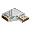 Adaptador angular de 90 graus Lindy CROMO HDMI ficha para HDMI conector fêmea - esquerda