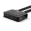Comutador KVM Lindy 2 portas DisplayPort 1.2, USB 2.0 e áudio com cabos