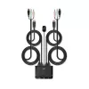 Comutador KVM Lindy 2 portas DisplayPort 1.2, USB 2.0 e áudio com cabos