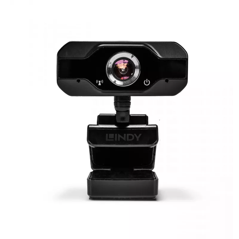 Webcam Lindy Full HD 1080p com microfone, 1920 x 1080 píxeis, Full HD, 30 fps, manual, automático, 110°