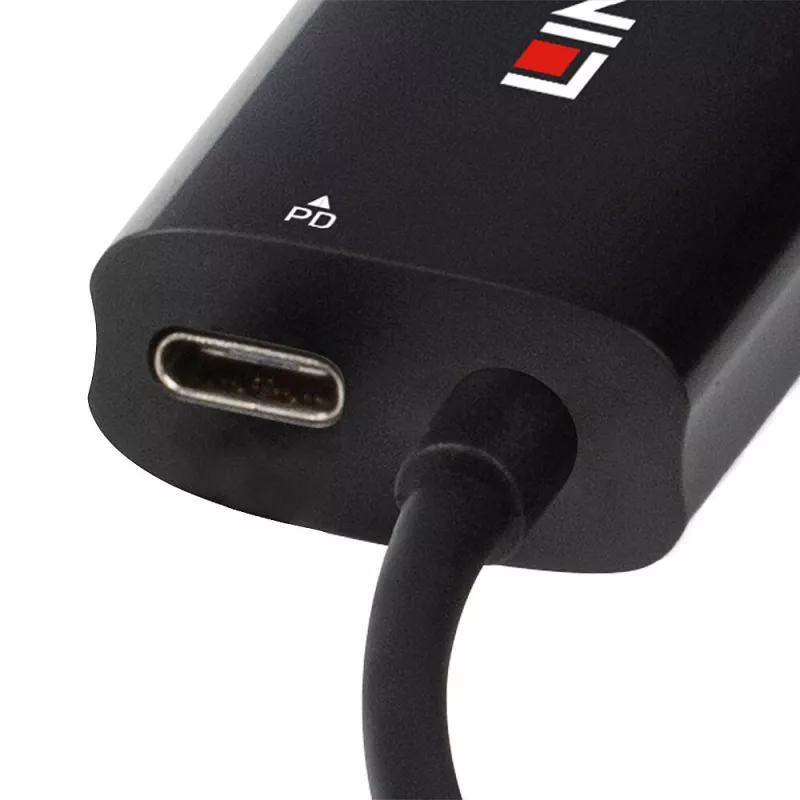 Lindy 43328 dock/replicador de portas para portátil USB 3.2 Gen 1 (3.1 Gen 1) Type-C preto