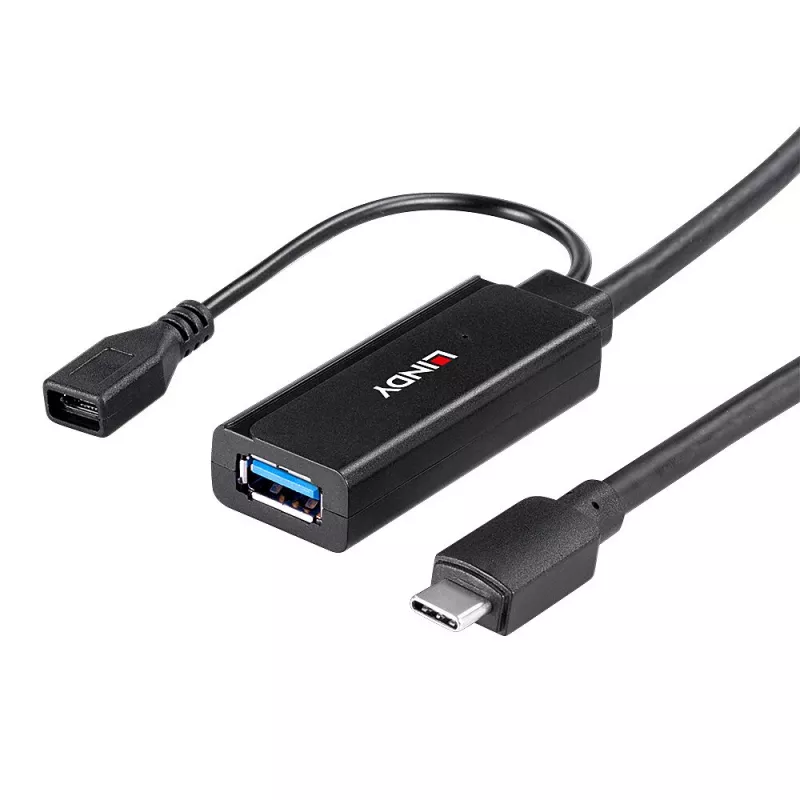 Extensão ativa Lindy 5m USB 3.2 Gen 1 C/A