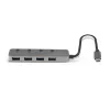 Hub Lindy 4 portas USB 3.2 Type-C com interruptores on/off