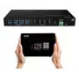 Comutador matriz Lindy 4x4 USB 3.2 Gen 1, 5 Gbit/s, preto, metal, botão rotativo, CE, FCC, RoHS & REACH, USB Type-A, USB Type-B
