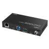 Extensor Lindy 100m Cat.6A 2 host USB 3.2 Gen 1 HDBaseT, transmissor e recetor de rede, 100 m, 480 Mbit/s, Cat6a, VS6320, bronze fosforoso